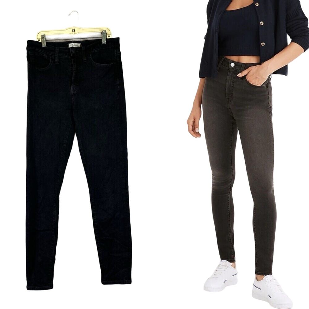 Madewell Roadtripper Skinny Jeans Women’s 28 Tall Black Denim Stretch 28x29 28 T